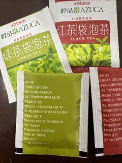 分享一款我在办公室里准备的太古绿茶、红茶袋泡茶