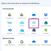 在线同步OneDrive、百度网盘等不同云盘数据：MultCloud