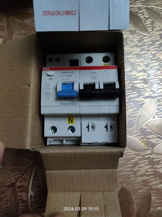 第一次购买ABB漏电保护器