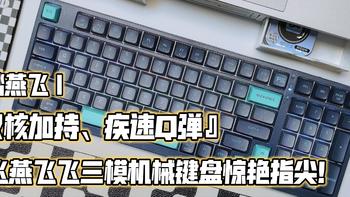 指踏飞燕丨双核加持、疾速Q弹的双飞燕飞飞三模机械键盘惊艳指尖！