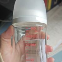 贝亲奶瓶 奶瓶新生儿 婴儿奶瓶 宽口径玻璃奶瓶 自然实感 含衔线设计 160ml 1-3月 自带S奶嘴+SS
