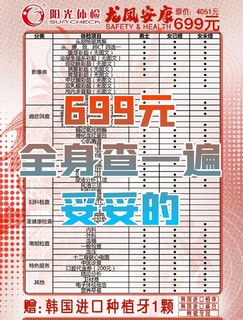 699元体检套餐（4个CT，10个彩超），值不值？