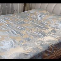 富安娜大提花床上四件套欧式轻奢高档床品套件 纯棉床单 (230*229cm)绿