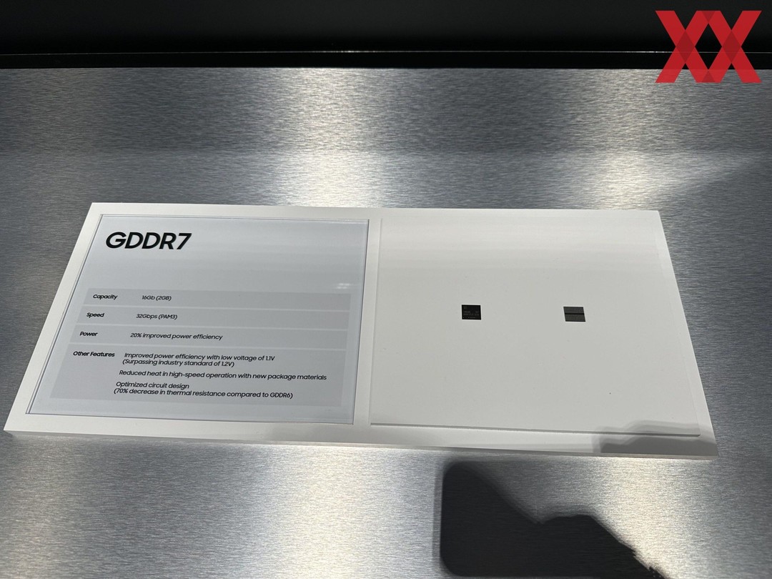 三星展示 GDDR7 显存：速度可达32Gbps ，将在RTX 50系首发