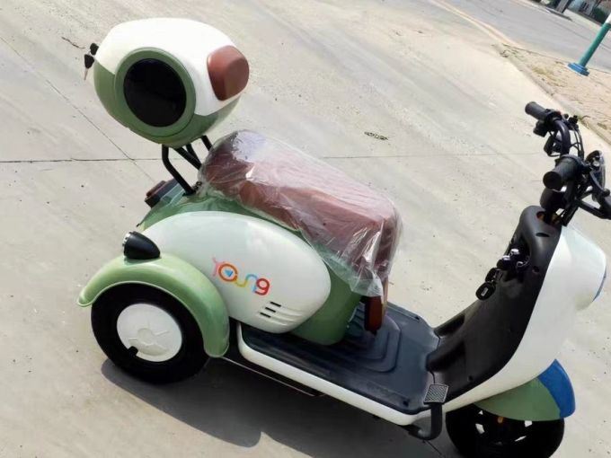 2024新款v1电动三轮车女士家用小型电瓶车老人接送孩子亲子代步车