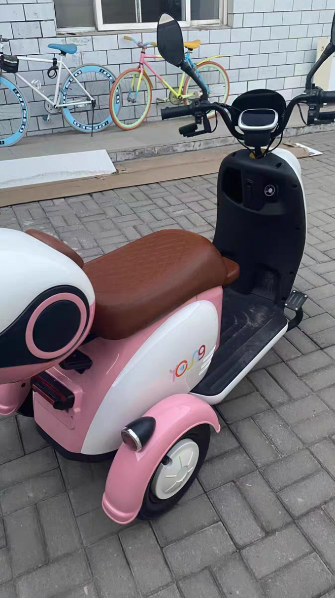 奕阳新款电动三轮车女士家用小型电瓶车老人接送孩子亲子休闲车_什么