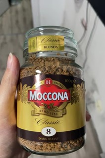 摩可纳 Moccona  进口纯咖啡粉 经典深度烘焙冻干速溶黑咖啡 100g 