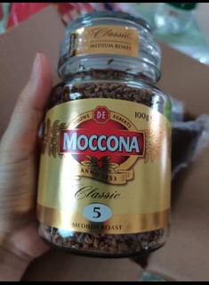 摩可纳 Moccona  进口纯咖啡粉 经典深度烘焙冻干速溶黑咖啡 100g 