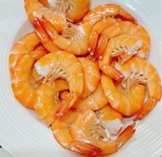 禧美海产 鲜冻白虾1.8kg/盒(大号) 90-108只/盒 水冻大虾 烧烤 生鲜 海鲜