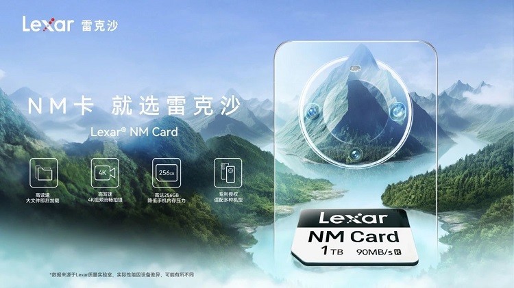 雷克沙发布全球首款 1TB 容量 NM Card 及多款新品