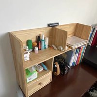 书架实木桌面置物架