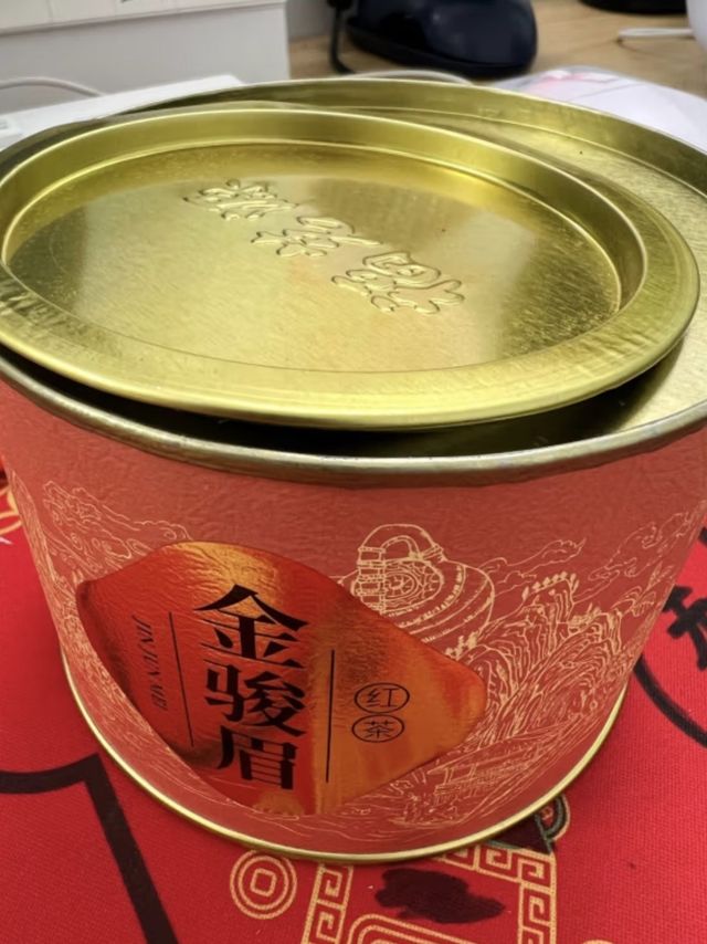 福茗源 茶叶 金骏眉红茶 2023新茶特级福建原产浓香黄芽嫩芽罐装100g