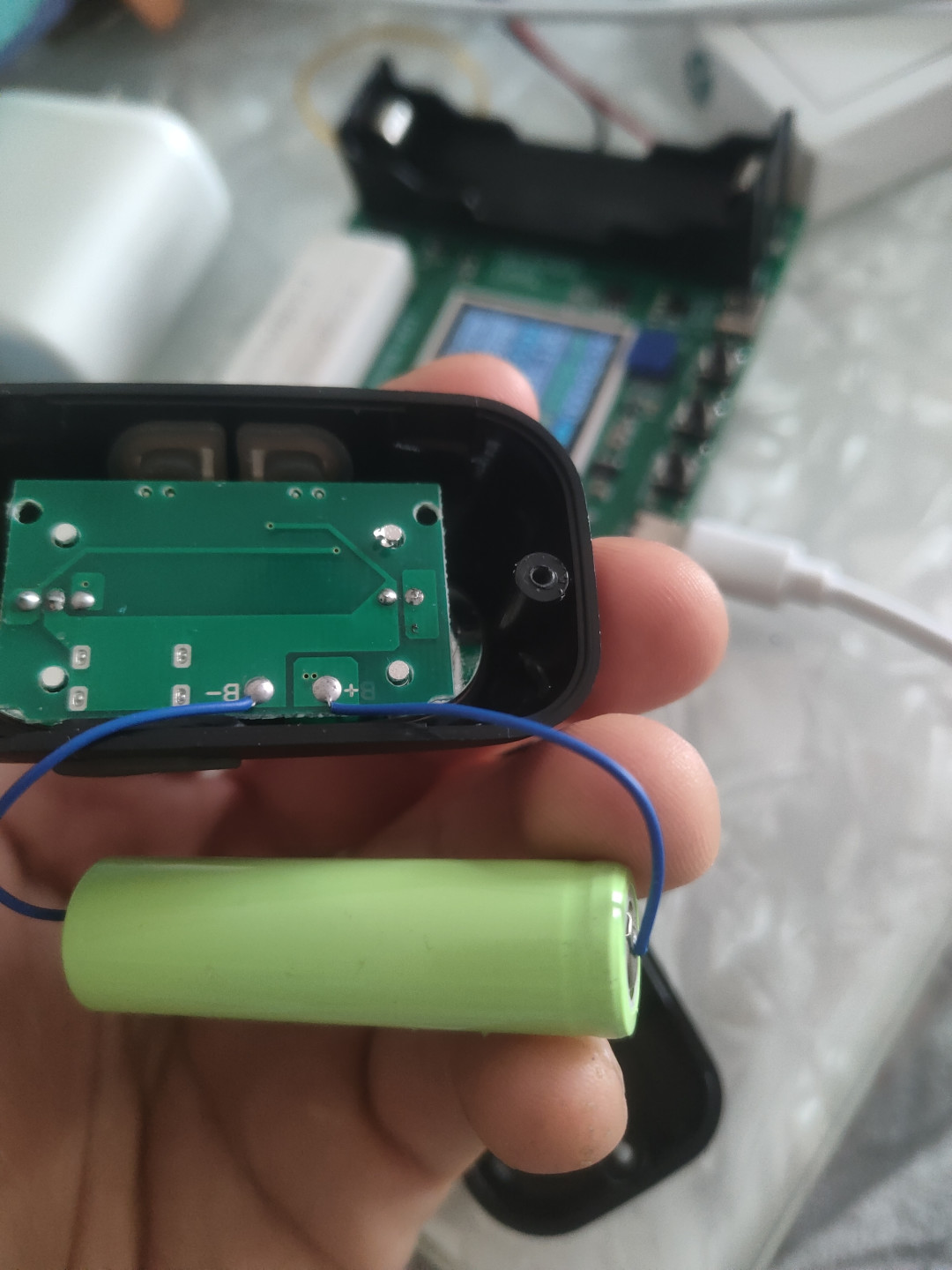 白菜头灯拆解换电池