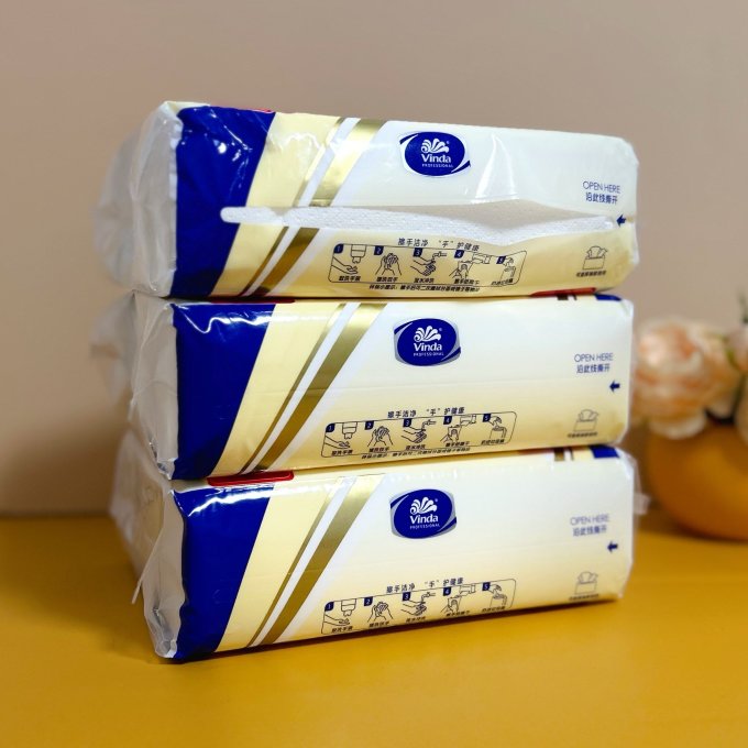 瞬间吸水极致舒适维达铂臻商用擦手纸