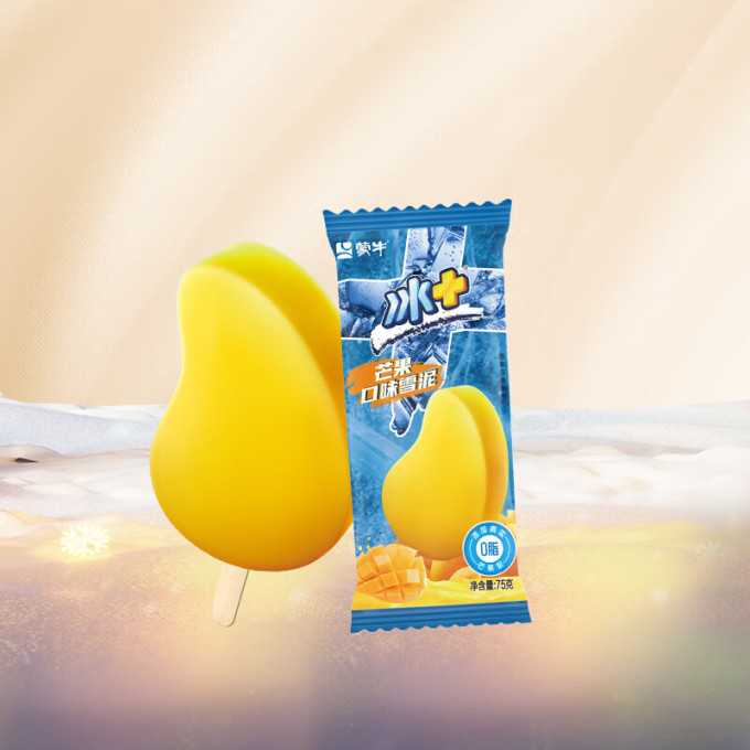 mengniu蒙牛冰芒果口味雪泥75g6支盒