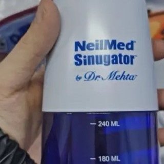 NeilMed 电动洗鼻器美国进口双泵脉冲鼻腔冲洗器成人儿童手持便携式洗鼻子套装