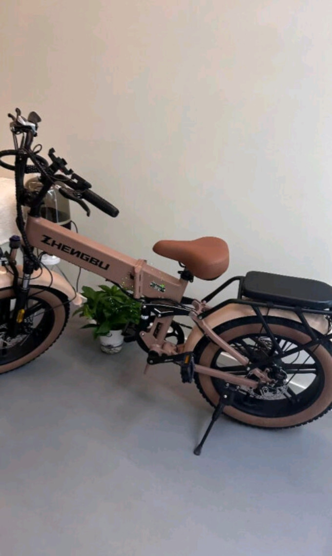 正步h3曜岩黑复古肥胎电动自行车锂电铝合金国标代步越野变速助力车