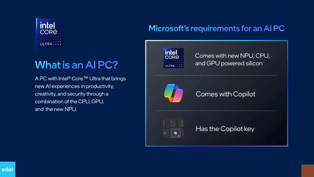 英特尔、微软联合定义“AI PC”：得有 Copilot 物理按键