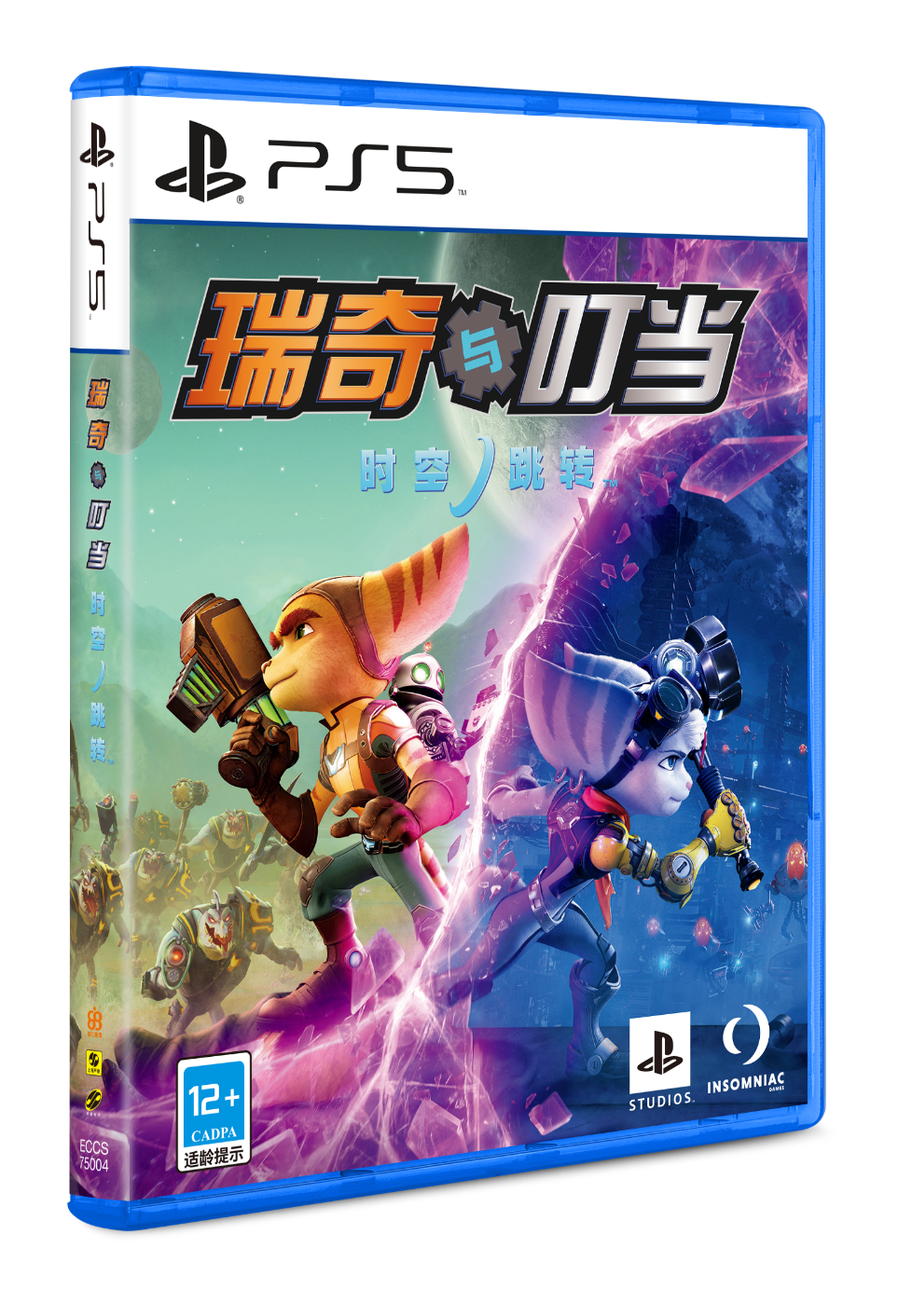 《瑞奇与叮当：时空跳转™》国行版PlayStation®5实体标准版光盘示意图
