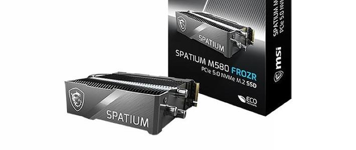 微星发布 SPATIUM M580 FROZR 固态硬盘，带单塔散热器、14.6GB/s读速