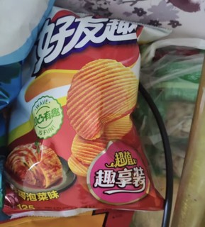 好丽友（orion） 休闲零食 好友趣韩国泡菜味 膨化 薯片125g/袋