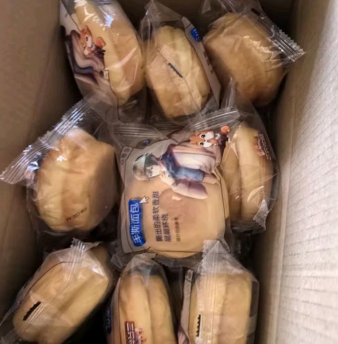 三只松鼠手撕面包早餐面包代餐休闲零食酵母小面包量贩装1000g箱