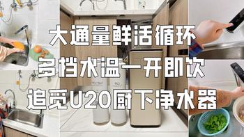 大通量长效净化，冷热鲜活安心直饮—追觅U20厨下净水器