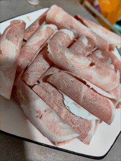 1甘肃新鲜羔羊肉卷羊肉片内蒙古宁夏滩羊涮羊肉火锅食材羊肉卷整条
