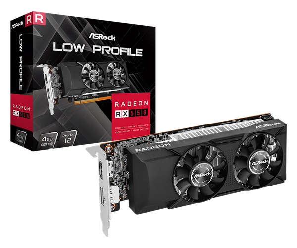 AMD 7 年前老卡 RX 550 突然复活：华擎推出半高刀卡，双风扇设计、50W 功耗
