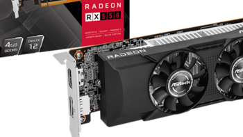 AMD 7 年前老卡 RX 550 突然复活：华擎推出半高刀卡，双风扇设计、50W 功耗