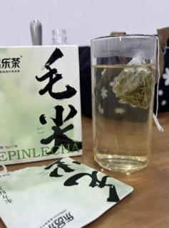 乐品乐茶绿茶毛尖特级21g 2024新茶明前袋泡茶包盒装清香型7包办公下午茶