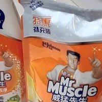 ￼￼威猛先生（Mr Muscle） 油污清洁剂 455g+455g替换装 柑橘香 厨房重油污净