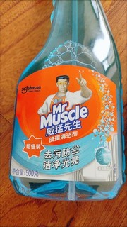 ￼￼威猛先生（Mr Muscle） 玻璃清洁剂 500g 浴室车窗清洁剂 不留水痕 去污防尘 持久洁净