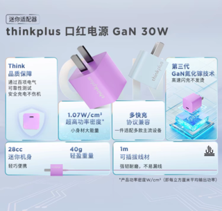 ThinkPlus 30w氮化镓充电器
