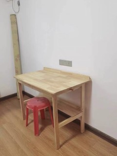 实木电脑桌靠墙办公桌
