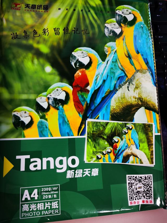 TANGO 天章 新绿天章A4相纸230g 高光相片纸照相纸