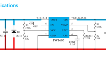 24V/30V/48V限流过压保护芯片PW1605，电路简易安全新选择