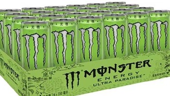哇！可口可乐魔爪Monster无糖超越仙境能量风味饮料，让你欲罢不能！