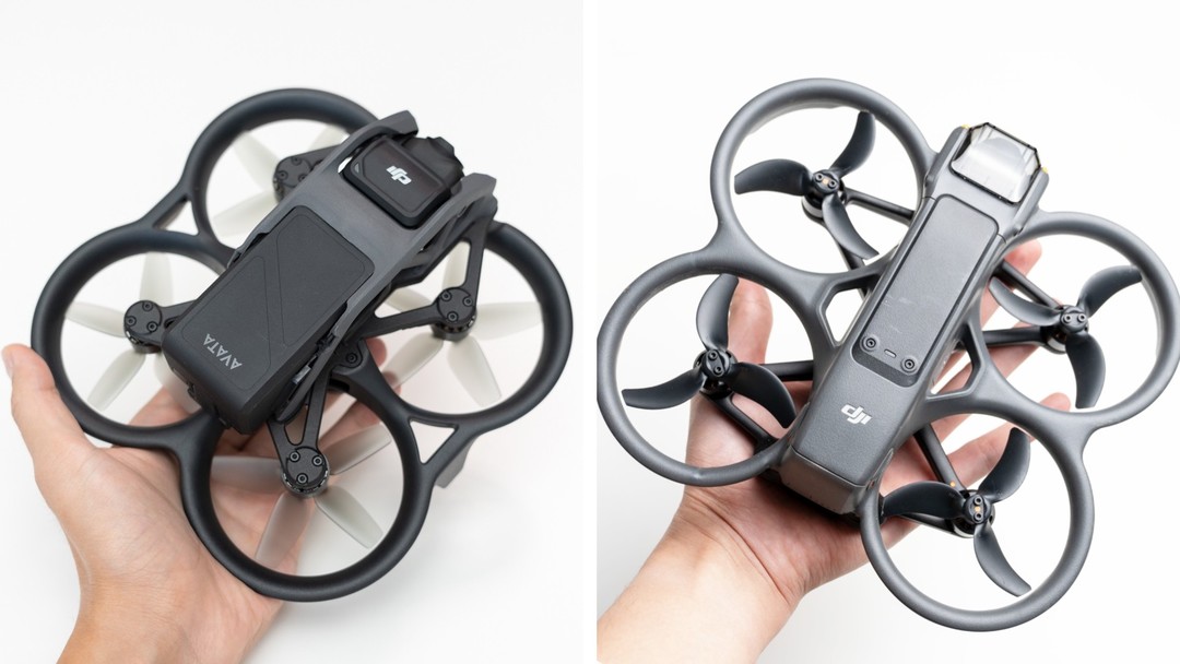 左：DJI Avata ；右：DJI Avata 2