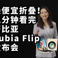 仅售2999 努比亚nubia Flip发布 二分钟看完发布会 最小折叠机？