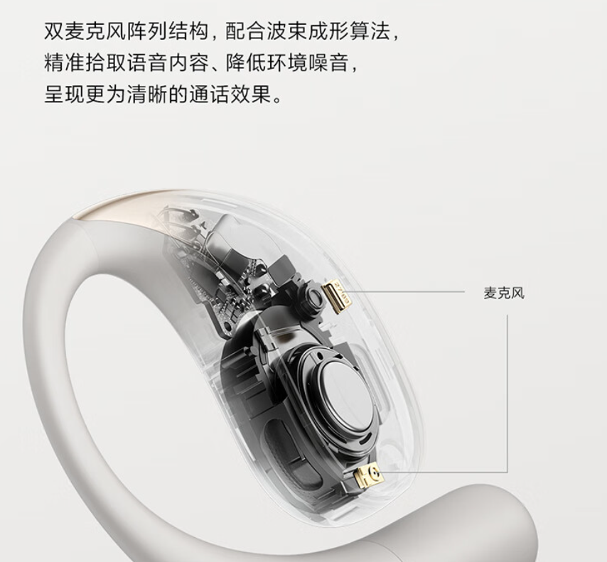 小米开放式耳机发布，无感舒适佩戴、大尺寸单元、独立防漏音系统、长续航