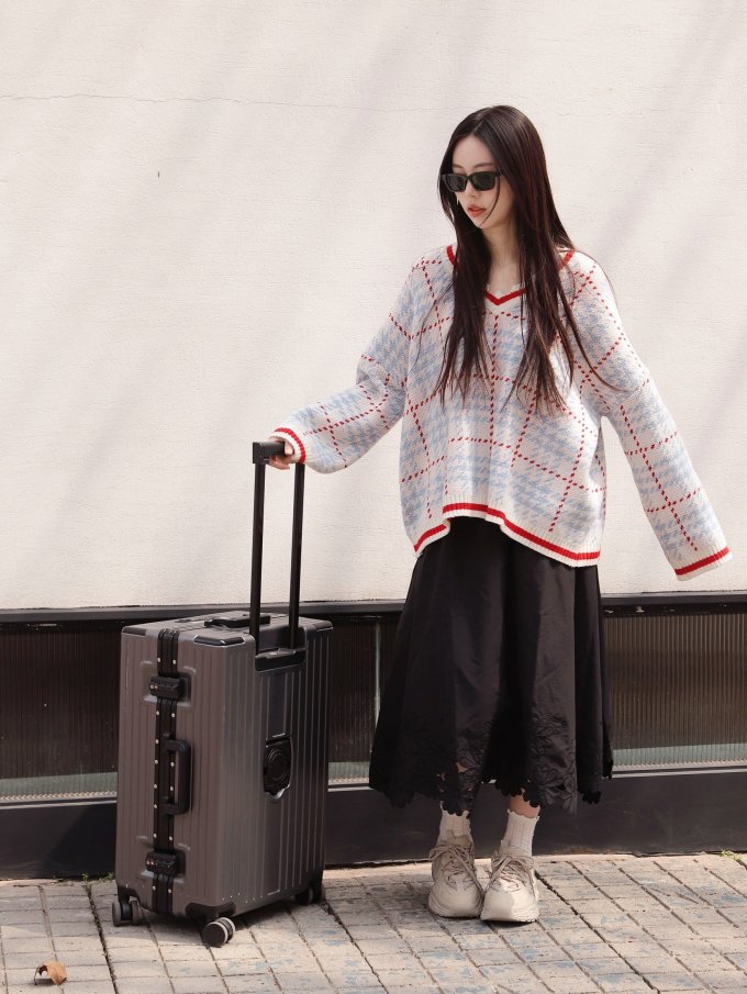 女孩子出游带这个行李箱07真的好方便
