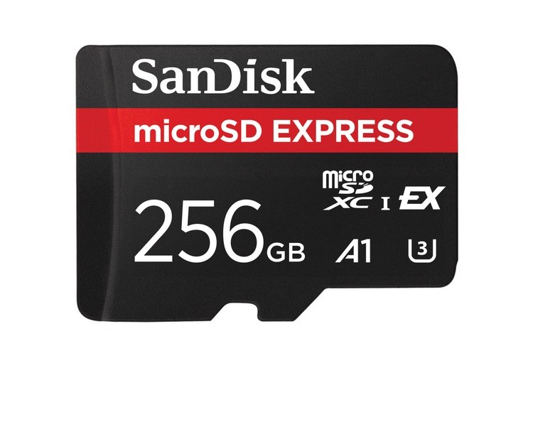 闪迪展示sdexpress协议存储卡900mbs读速