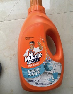 威猛先生（Mr Muscle） 地板清洁剂 2kg 海洋清新 清洁 除菌除垢 浓缩配方 超市同款