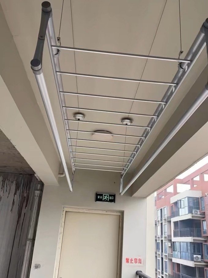 升降晾衣架阳台手摇器晾衣杆神器室内家用自动顶装手动晒衣架凉衣