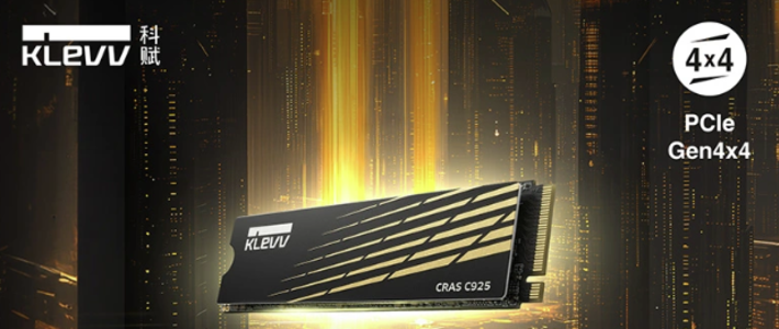 科赋推出采用 PCIe Gen4x4 规格的全新 CRAS C92 5固态硬盘，
