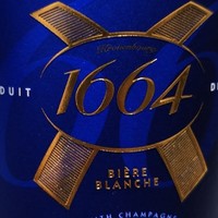 法国原装进口1664啤酒巴黎之槟果味香槟酒白啤精酿啤酒750礼盒装