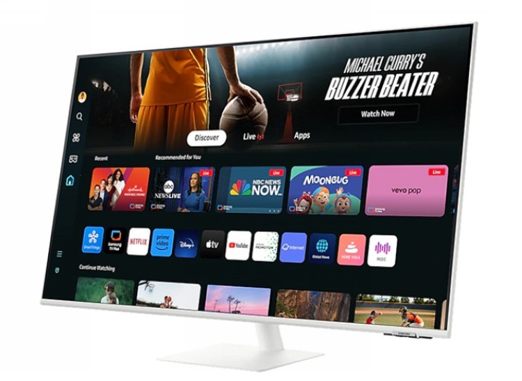 三星发布新款 M7 系列智慧显示器，4K VA面板、升级系统、能看电视玩游戏