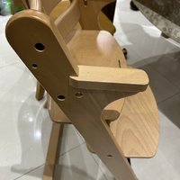 榉木儿童成长餐椅！安全舒适！
