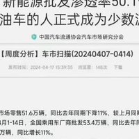 4月新能源汽车渗透率超过50%，取代燃油车已成定局？